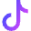 Tiktok Logo Icon from Sharp Gradient Set