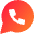 Whatsapp Logo Icon from Sharp Gradient Set