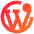 Wordpress Logo Icon from Sharp Gradient Set