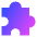 Module Puzzle 2 Icon from Sharp Gradient Set