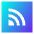 Rss Square Icon from Sharp Gradient Set