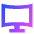 Screen Curve Icon from Sharp Gradient Set