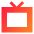 Screen Tv Icon from Sharp Gradient Set
