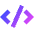 Code Bracket Icon from Sharp Gradient Set