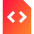 File Code 1 Icon from Sharp Gradient Set