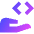 Share Code Icon from Sharp Gradient Set