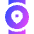 Watch Circle Location Icon from Sharp Gradient Set