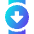 Watch Circle Upload Icon from Sharp Gradient Set