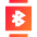 Watch Square Bluetooth Icon from Sharp Gradient Set