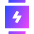 Watch Square Charging Icon from Sharp Gradient Set