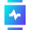Watch Square Heartbeat Monitor 2 Icon from Sharp Gradient Set