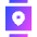 Watch Square Location Icon from Sharp Gradient Set