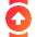 Watch Square Upload Icon from Sharp Gradient Set