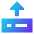 Hard Drive Upload Icon from Sharp Gradient Set