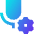 Microphone Setting Gear Icon from Sharp Gradient Set