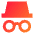 Incognito Mode Icon from Sharp Gradient Set