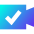 Webcam Video Call Check Icon from Sharp Gradient Set