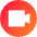 Webcam Video Circle Icon from Sharp Gradient Set