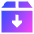 Shipment Download Icon from Sharp Gradient Set