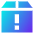 Shipment Warning Icon from Sharp Gradient Set