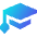 Graduation Cap Icon from Sharp Gradient Set