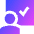 Group Meeting Approval Icon from Sharp Gradient Set