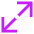 Line Arrow Expand Diagonal Large 1 Icon from Sharp Neon Set