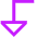 Triangle Arrow Bend Left Down Large Icon from Sharp Neon Set