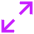 Line Arrow Expand Diagonal 1 Icon from Sharp Neon Set