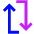 Line Arrow Reload Vertical 1 Icon from Sharp Neon Set