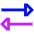 Triangle Arrow Transfer Horizontal 2 Icon from Sharp Neon Set