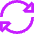Triangle Arrow Synchronize 2 Icon from Sharp Neon Set