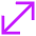 Diagonal Line Arrow 1 Icon from Sharp Neon Set