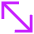 Diagonal Line Arrow 2 Icon from Sharp Neon Set