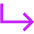 Line Arrow Bend Down Right  Icon from Sharp Neon Set