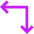 Line Arrow Top Right Corner Icon from Sharp Neon Set