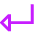 Triangle Arrow Bend Down Left Icon from Sharp Neon Set