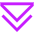 Double Tailless Triangle Arrow Down Icon from Sharp Neon Set