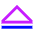 Tailless Triangle Arrow Up 2 Icon from Sharp Neon Set