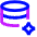 Ai Database Spark Icon from Sharp Neon Set