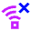 Wifi Disconnect Icon from Sharp Neon Set