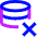Database Remove Icon from Sharp Neon Set | Free Download as SVG Vector and Transparent PNG | Streamline icons