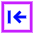 Previous Square Icon from Sharp Neon Set