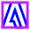 Adobe Logo Icon from Sharp Neon Set
