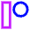 Patreon Logo Icon from Sharp Neon Set