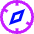Safari Logo Icon from Sharp Neon Set