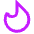 Tinder Logo Icon from Sharp Neon Set