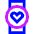 Watch Circle Heartbeat Monitor 1 Icon from Sharp Neon Set | Free Download as SVG Vector and Transparent PNG | Streamline icons