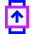 Watch Square Download Icon from Sharp Neon Set