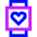 Watch Square Heartbeat Monitor 1 Icon from Sharp Neon Set | Free Download as SVG Vector and Transparent PNG | Streamline icons